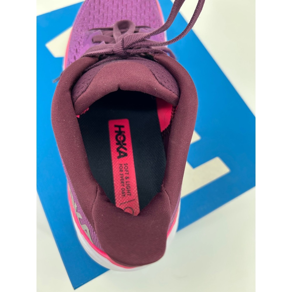 Hoka Clifton 8 Grape Wine Berry Purple Pink Running Shoes 1119394 GWBY Womens 9B - Picture 9 of 15